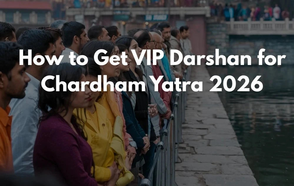 VIP Darshan queue area with special arrangements for devotees during the Chardham Yatra pilgrimage.